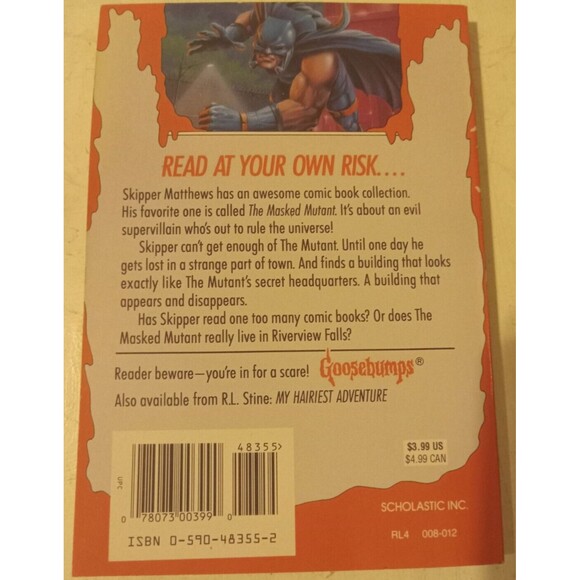 R.L. Stine's Goosebumps Book #25 Attack Of The Mutant Preowned - Picture 2 of 7